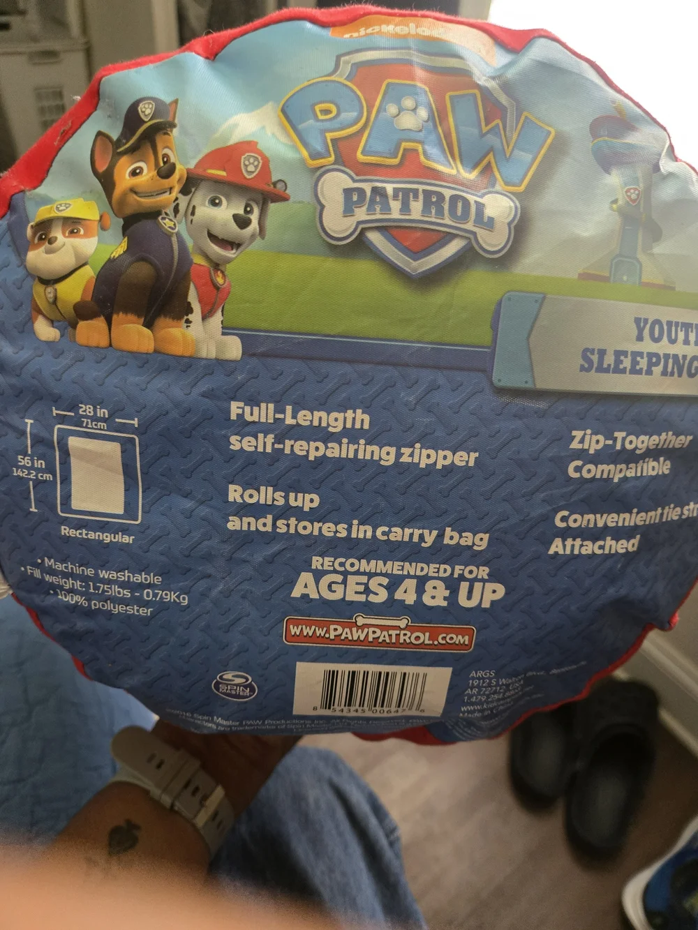 PAW Patrol Red Kids Sleeping Bags (2)